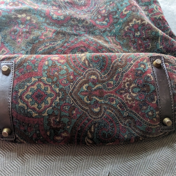 Talbot's Paisley corduroy handbag. Like new - Picture 3 of 8